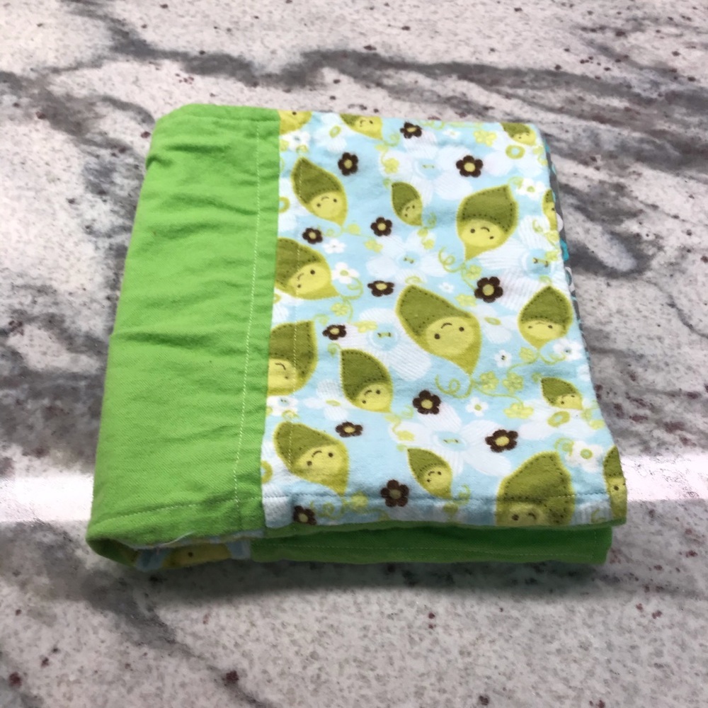Handmade quilted burp cloth